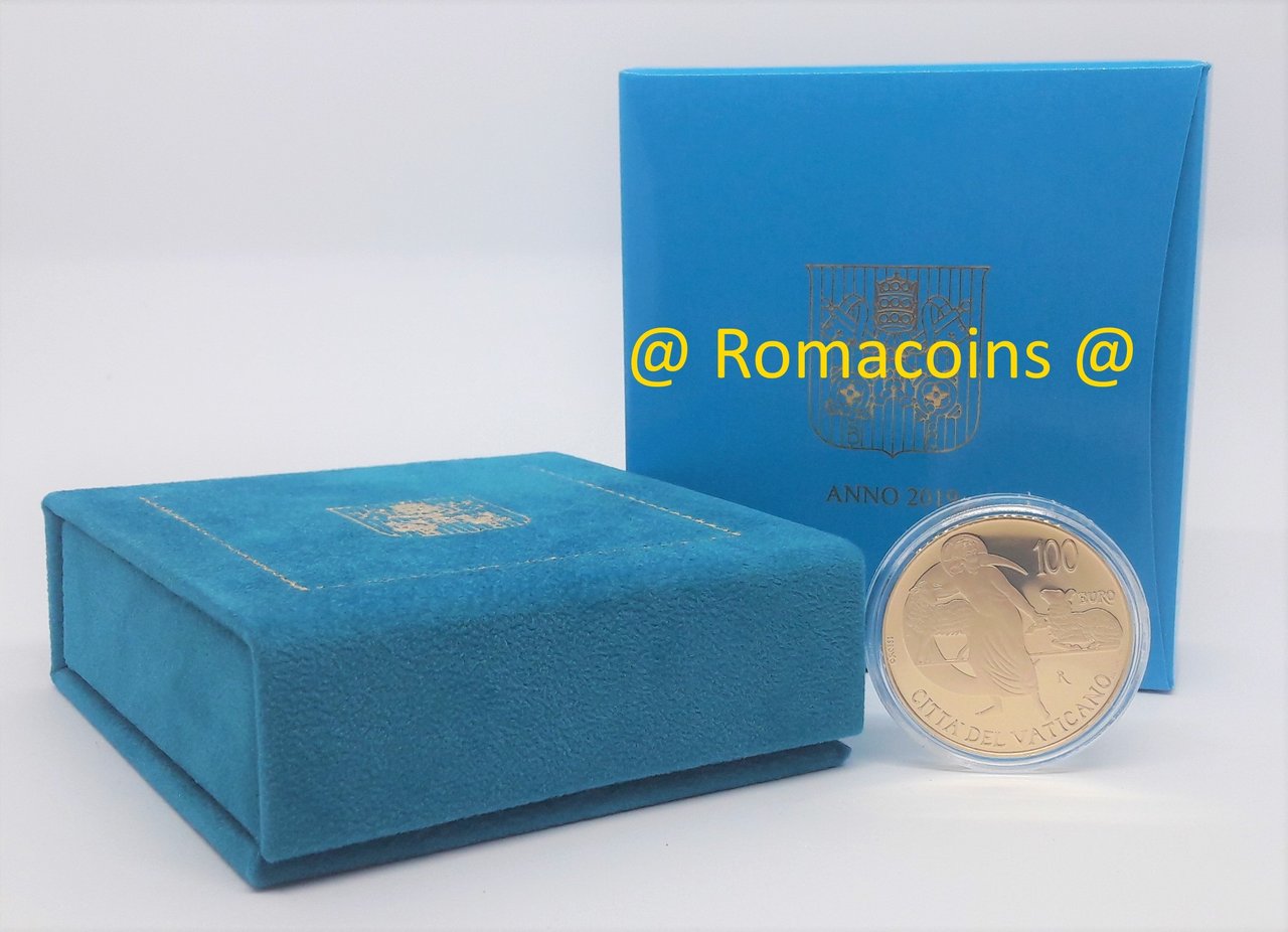 100_Euro_Vaticano_2019_Oro_Proof_Fondo_Specchio
