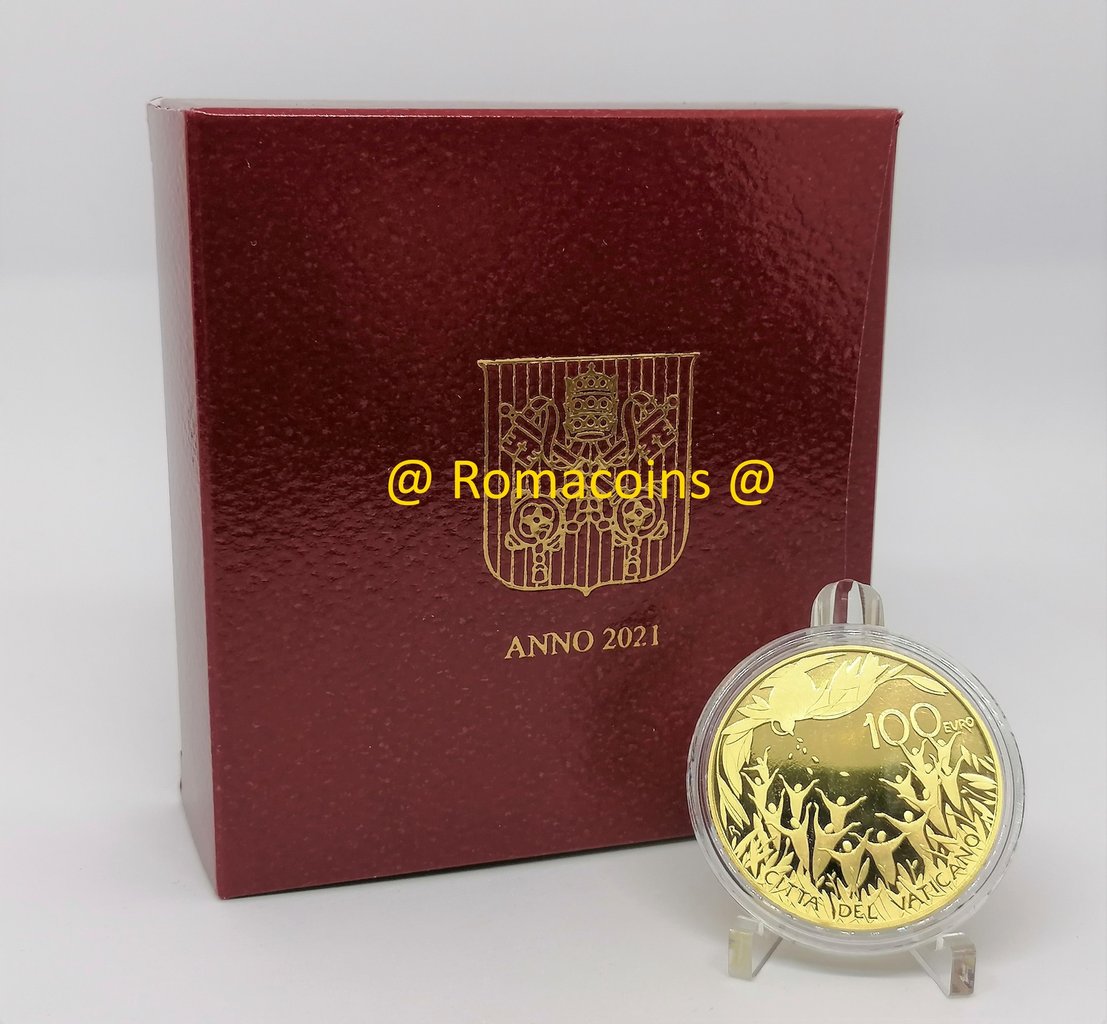 100_Euros_Vatican_2021_Or_Be_Proof_Belle_epreuve