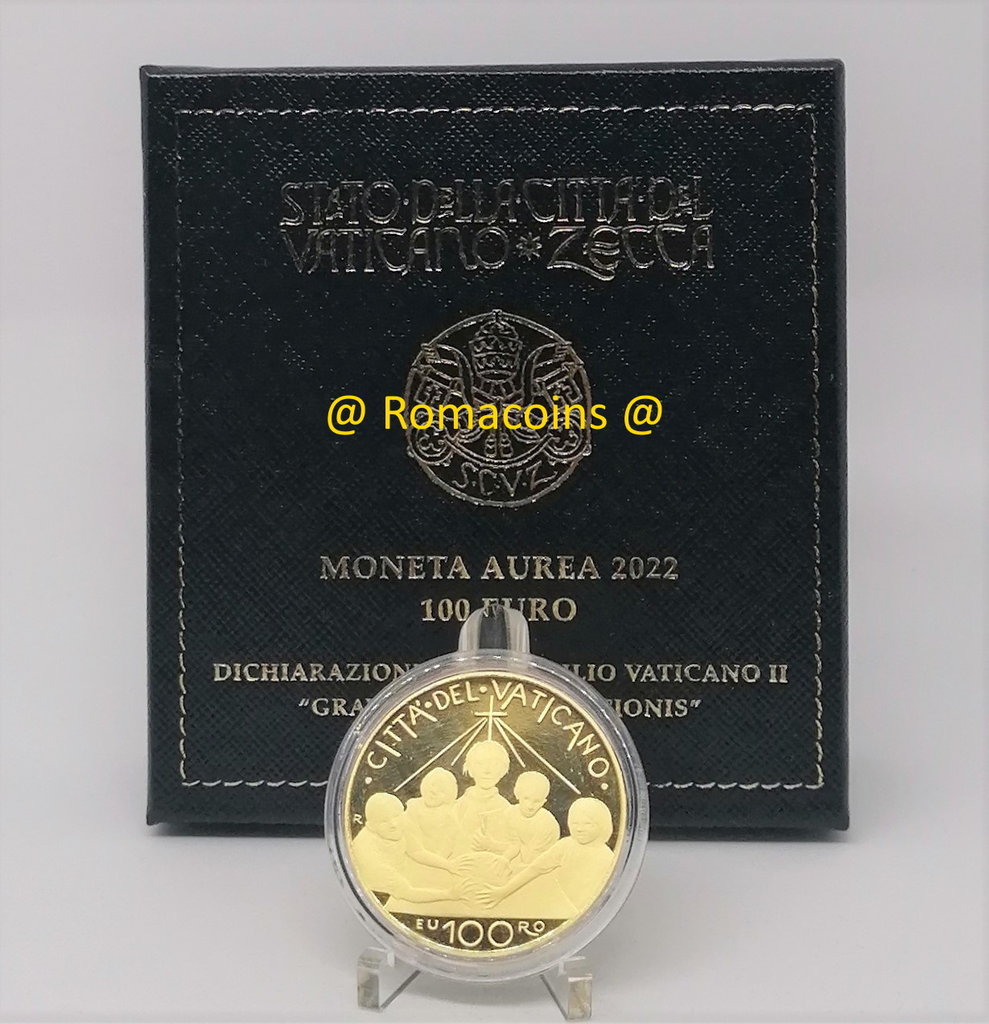 100_Euros_Vatican_2022_Or_Be_Proof_Belle_epreuve_Romacoins