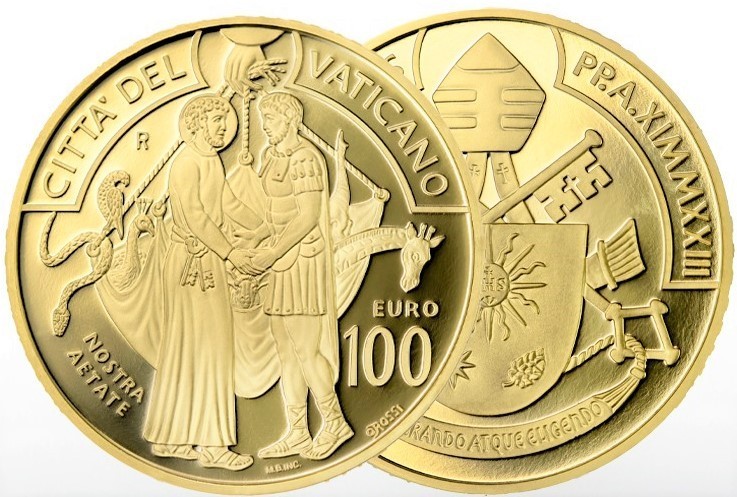 100_Euros_Vaticano_2023_Moneda_Oro_Proof