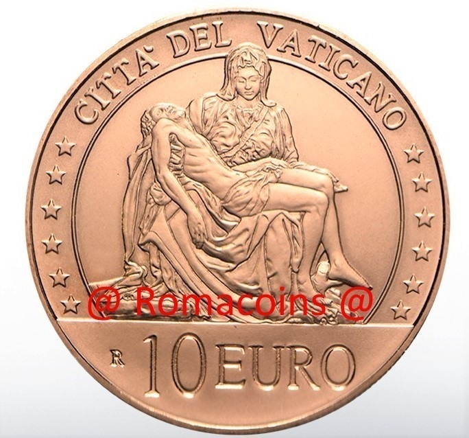10_Euro_Coin_Vatican_2020_Michelangelos_Pieta_in_Copper_Unc