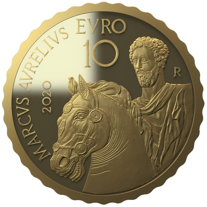 10_Euro_Italien_2020_Kaiser_Marcus_Aurelius_Goldmuenze_PP