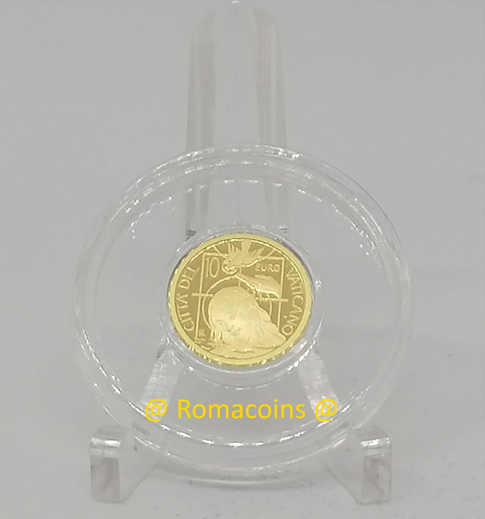 10_Euro_Vatikan_2022_Goldmuenze_PP_Polierte_Platte_Taufe
