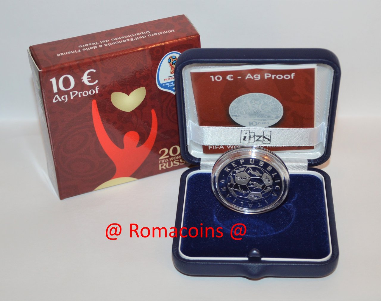 10_Euros_Italia_2018_Fifa_World_Cup_Russia_Plata_Proof_Romacoins
