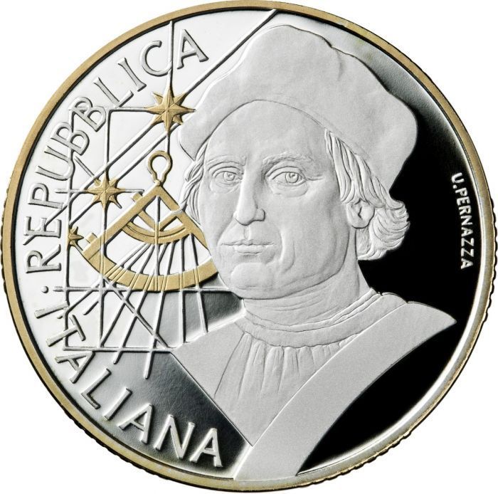 10_Euros_Italia_2019_Cristobal_Colon_Plata_Proof