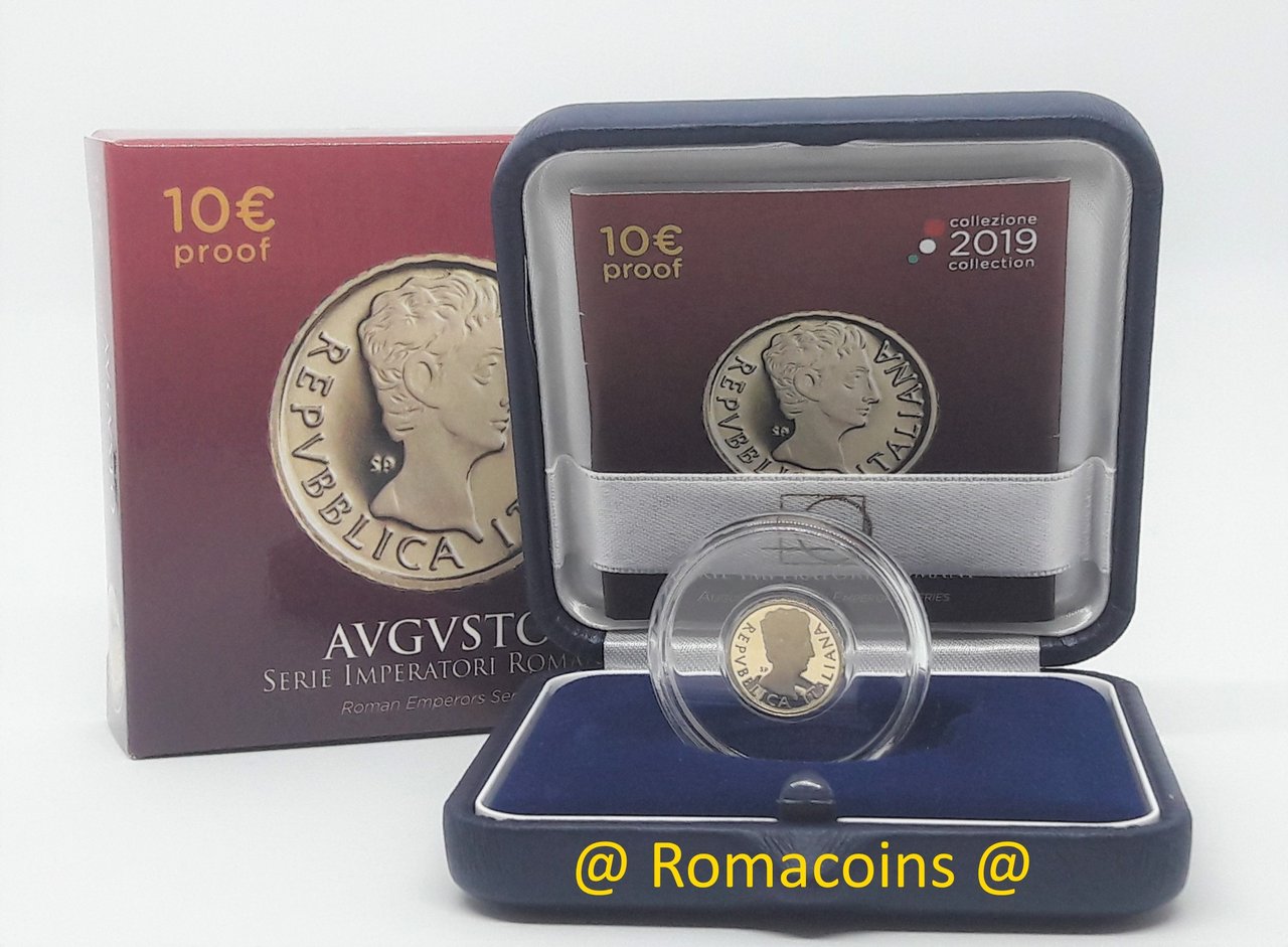 10_Euros_Italie_2019_Empereur_Auguste_Or_Be_Proof