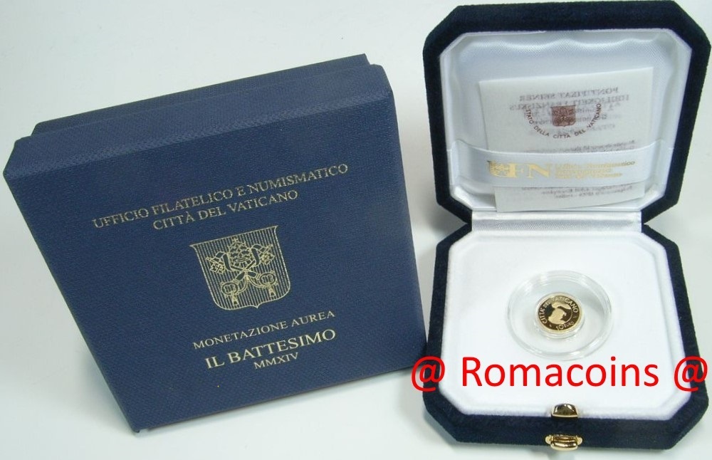 10_Euros_Vaticano_2014_Moneda_Oro_Proof_Bautizo_Romacoins