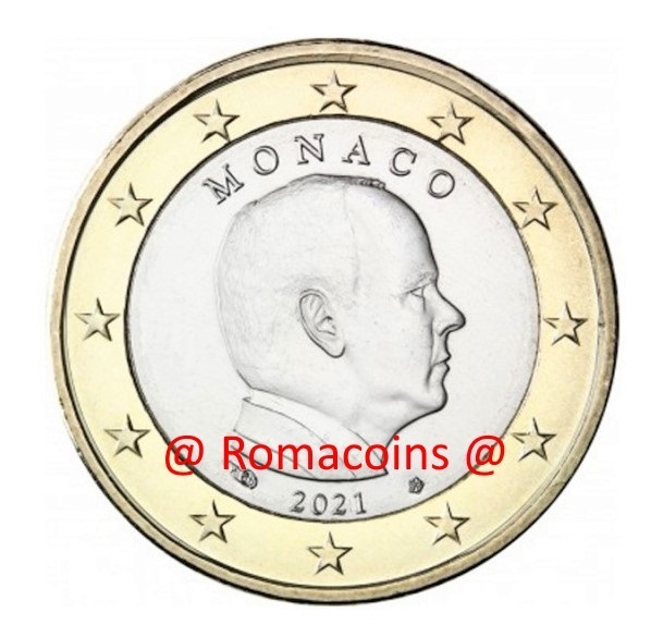 1_Euro_Monaco_2021_Fdc_Unc_Non_Circolata