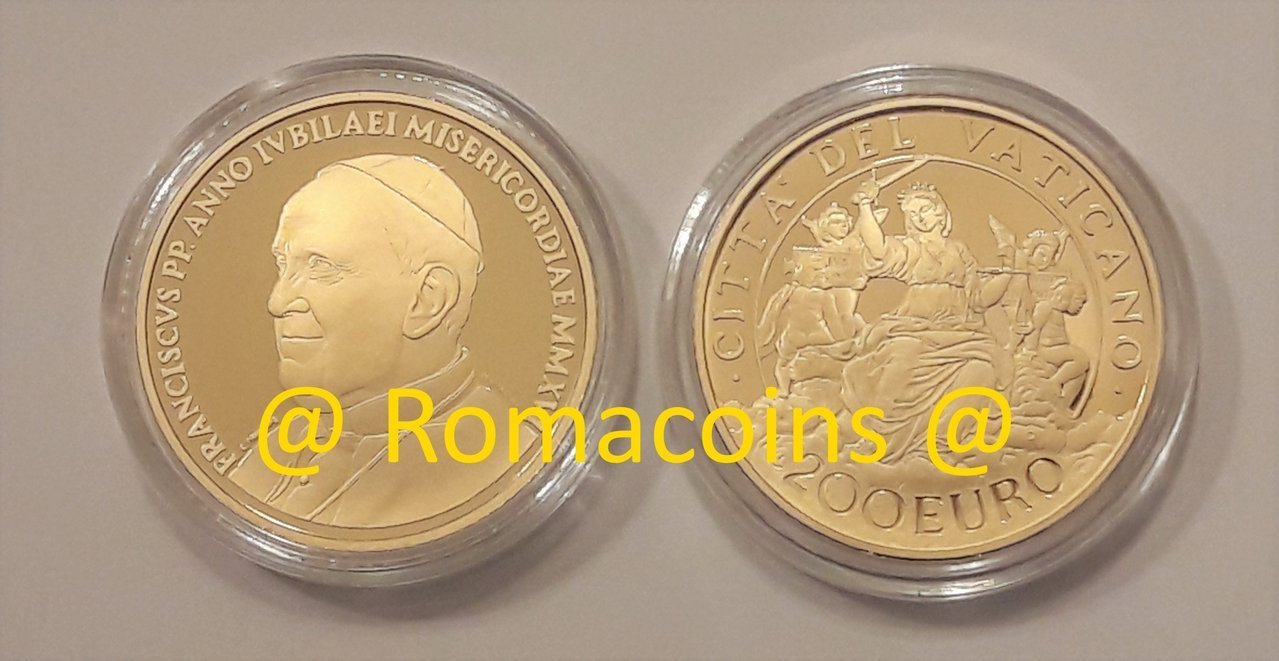 200_Euro_Vaticano_2016_Moneta_Oro_Proof_Romacoins