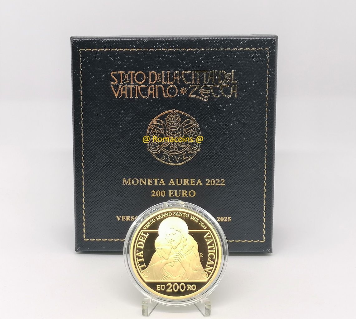 200_Euro_Vaticano_2022_Oro_Fondo_Specchio_Proof_2
