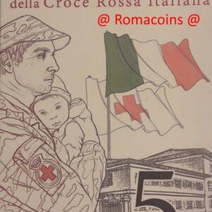 5 Euros Italia 2016 Plata 150 Años Cruz Roja Fdc
