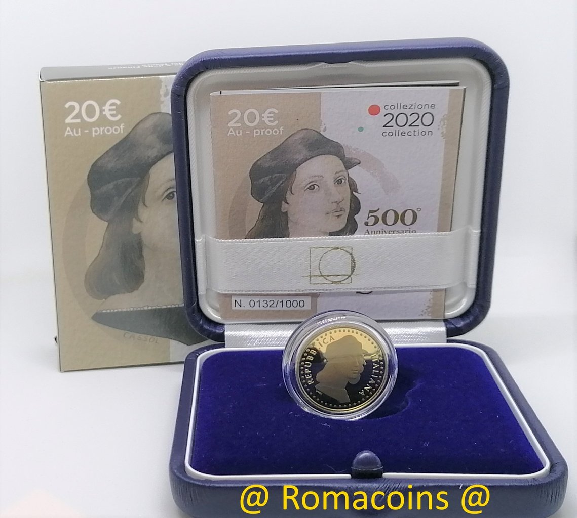 20_Euro_Italy_2020_Raffaello_Sanzio_Gold_Coin_Proof