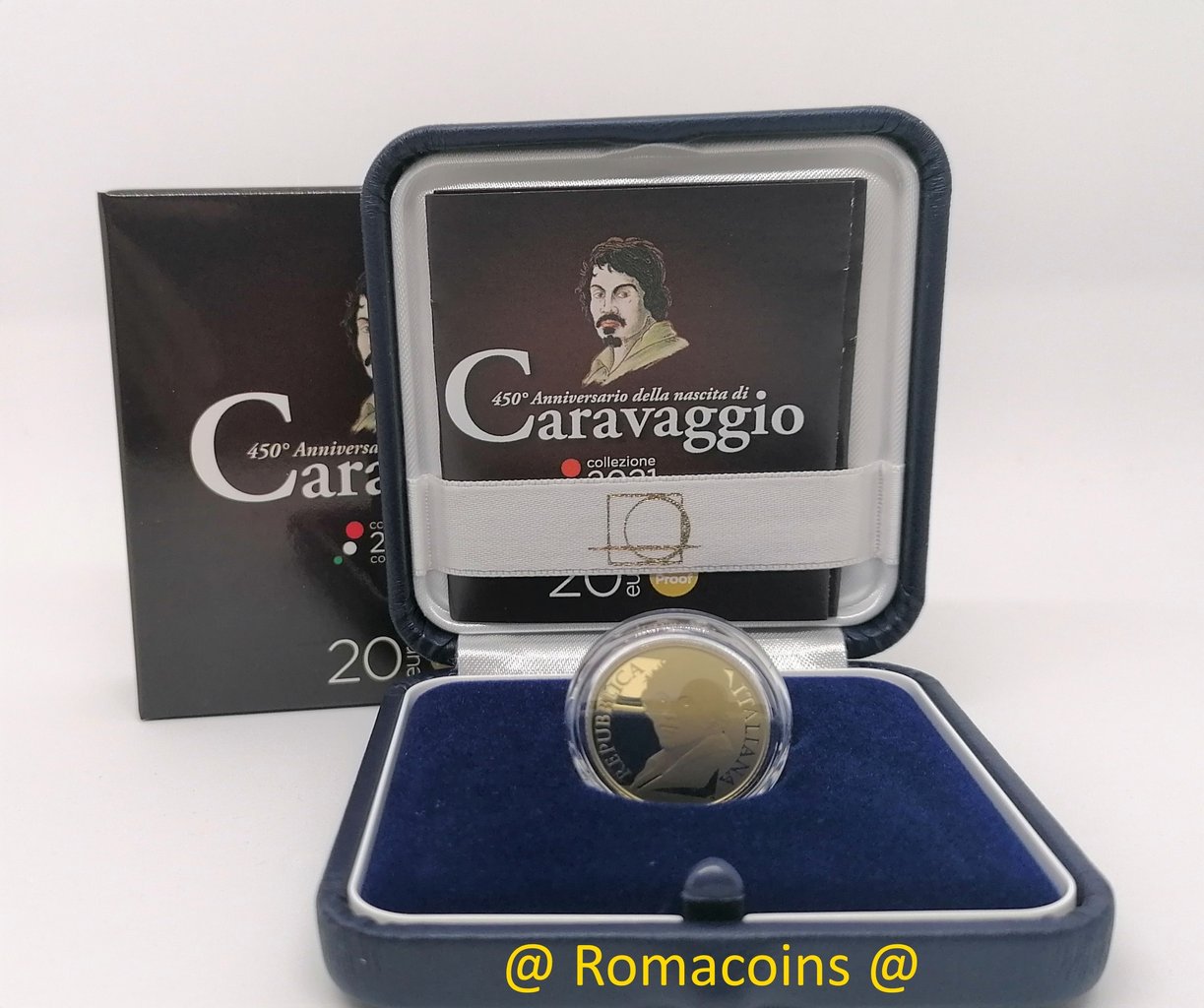 20_Euros_Italia_2021_Moneda_Caravaggio_Oro_Proof