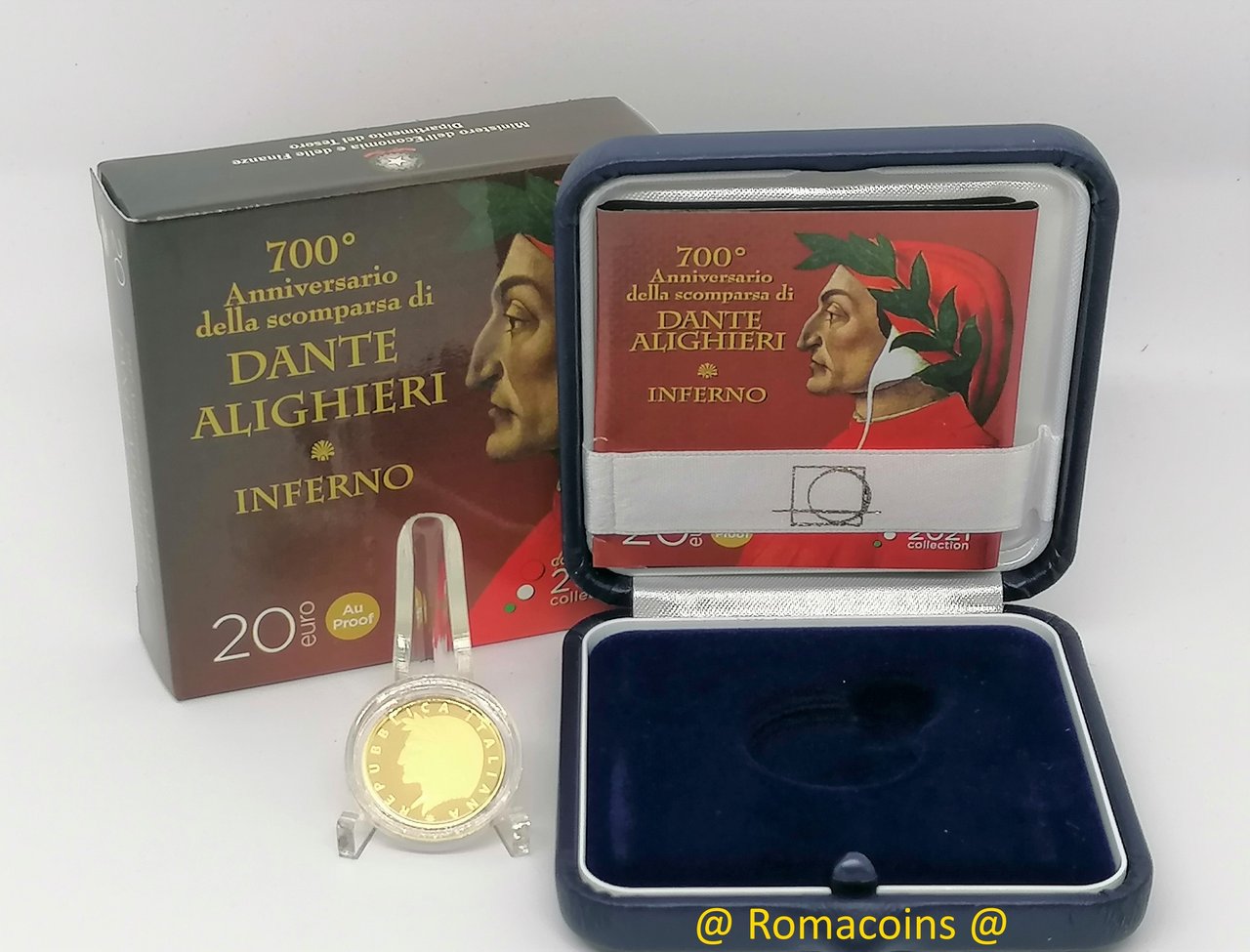 20_Euros_Italia_2021_Moneda_Dante_Alighieri_Oro_Proof_Romacoins