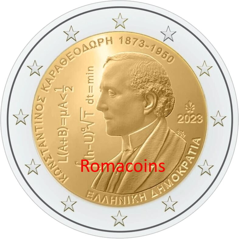 2_Euro_Commemorative_Coin_Greece_2023_Constantinos_Caratheodory
