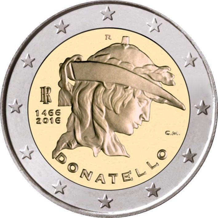 2_Euro_Commemorative_Coin_Italy_2016_Donatello_Romacoins