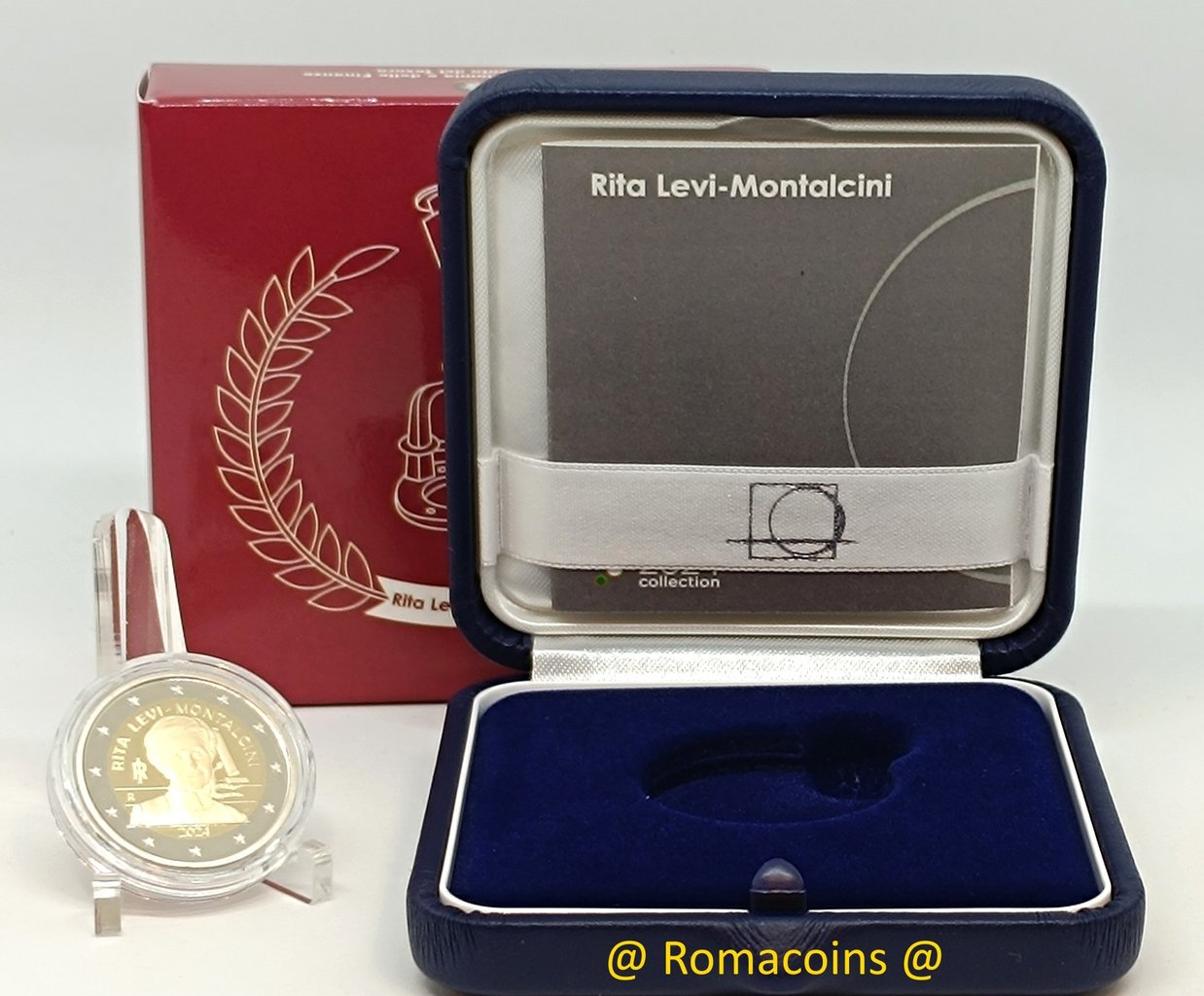 2_Euro_Commemorative_Coin_Italy_2024_Rita_Levi-Montalcini_Proof