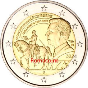 2 Euros Conmemorativos 2024 Luxemburgo Muerte Guillermo II
