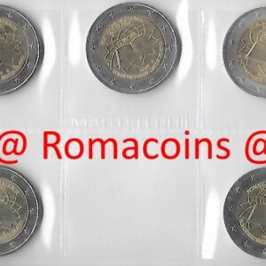 2 Euros Comemorativos Alemanha 2007 Tratado de Roma ADFGJ