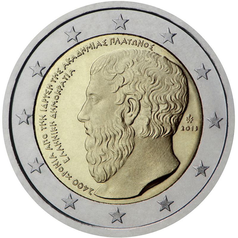 2_Euro_Commemorativi_Grecia_2013_Platone