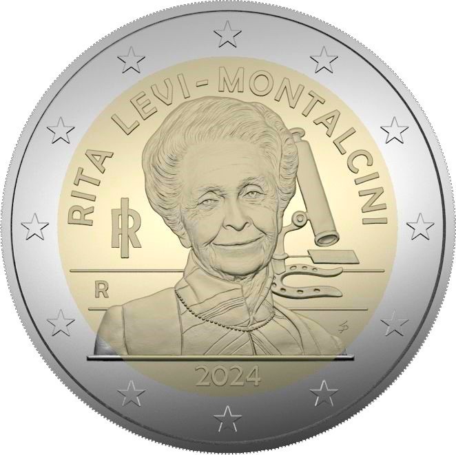 2_Euro_Commemorativi_Italia_2024_Rita_Levi-Montalcini