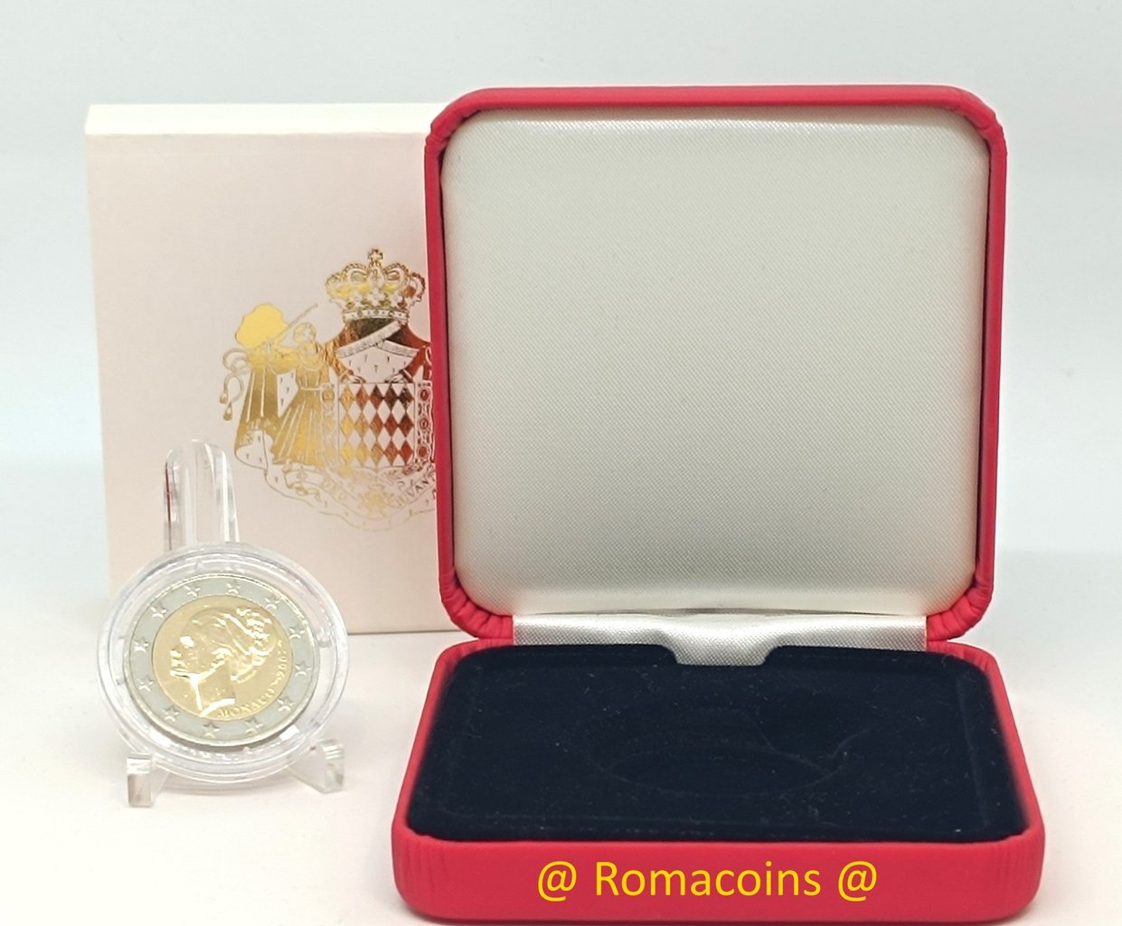 2_Euro_Commemorativi_Monaco_2007_Grace_Kelly_Moneta_Romacoins_Numismatica