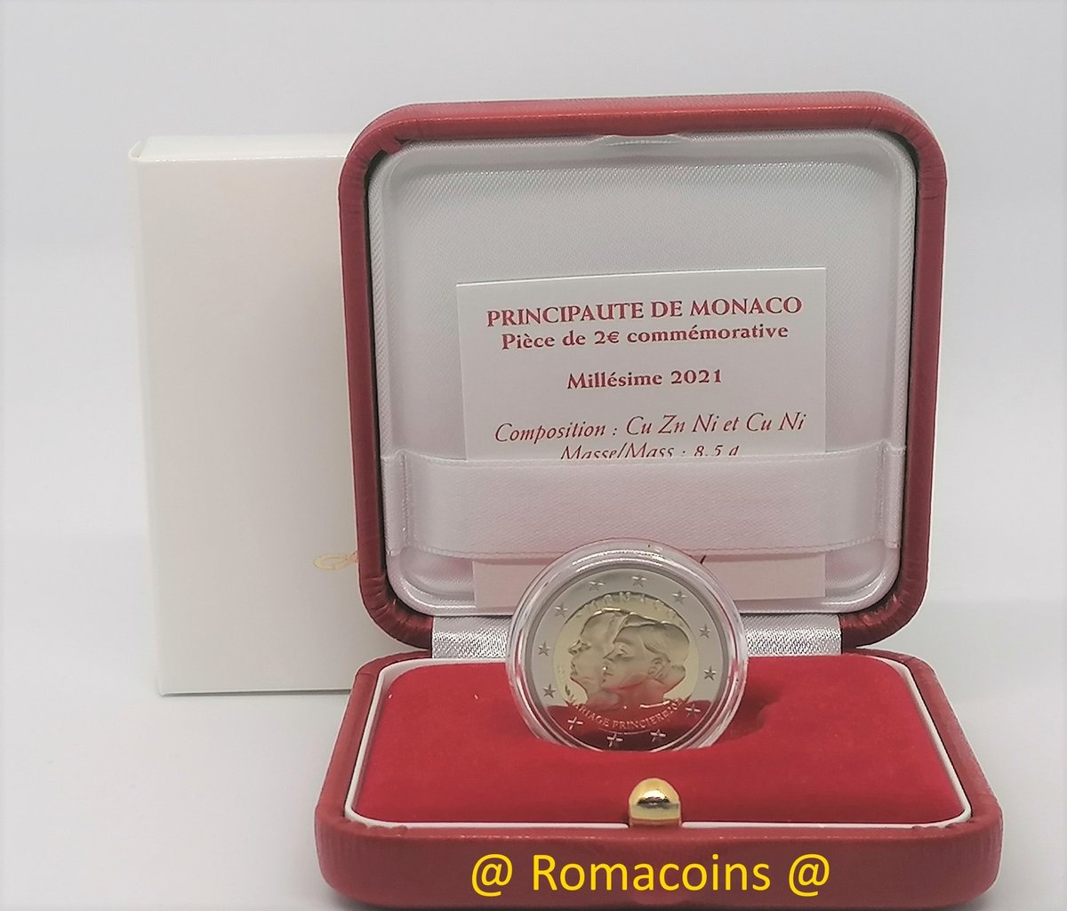 2_Euro_Commemorativi_Monaco_2021_10_Anni_Matrimonio