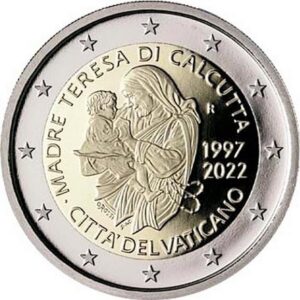 2 Euro Commemorative Vatican 2022 Mother Teresa without folder