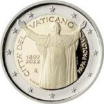 2 Euro Comemorativo Vaticano 2022 Paulo VI sem carteira