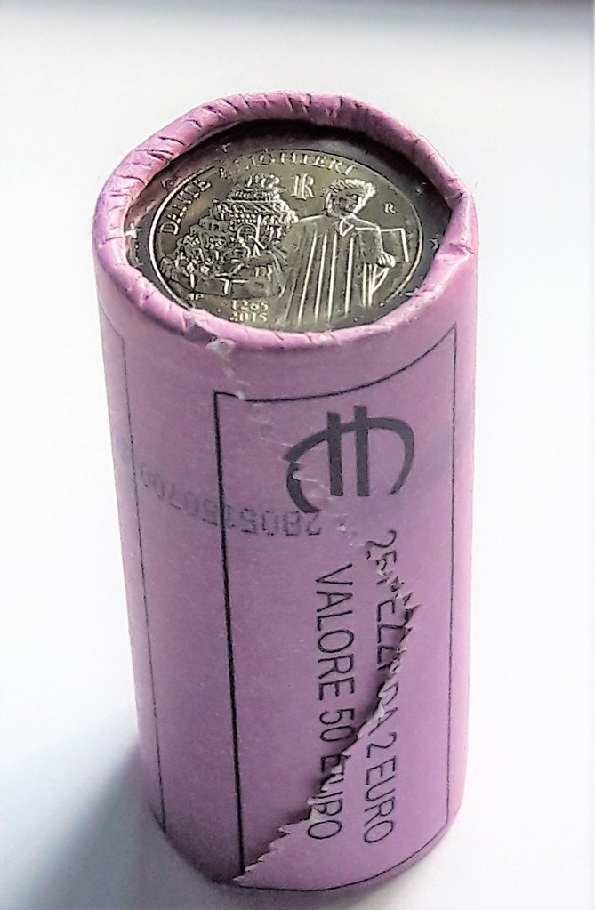 2_Euro_Italy_2015_Dante_Alighieri_750_Years_Rollcoins