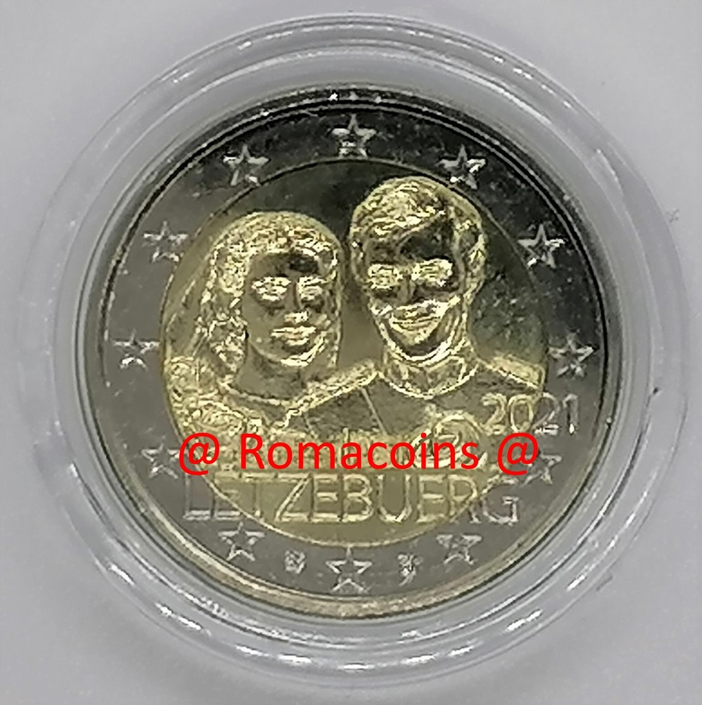 2_Euro_Sondermuenze_Luxemburg_2021_40_Jahre_Hochzeit