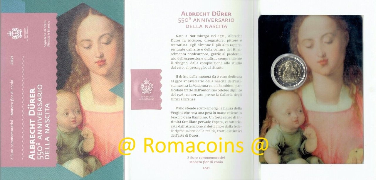 2_Euro_Sondermuenze_San_Marino_2021_Albrecht_Duerer