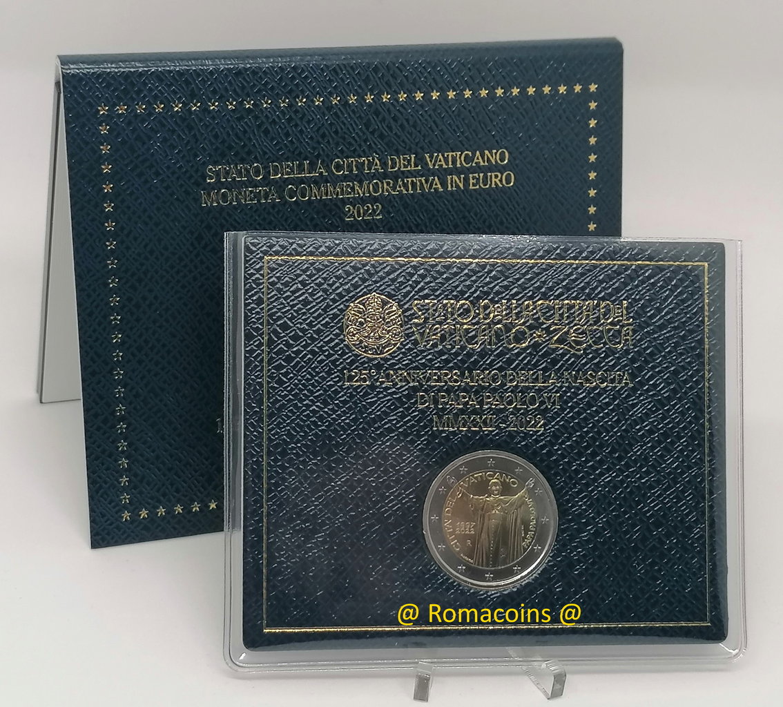 2_Euro_Sondermuenze_Vatikan_2022_Paul_VI_St.