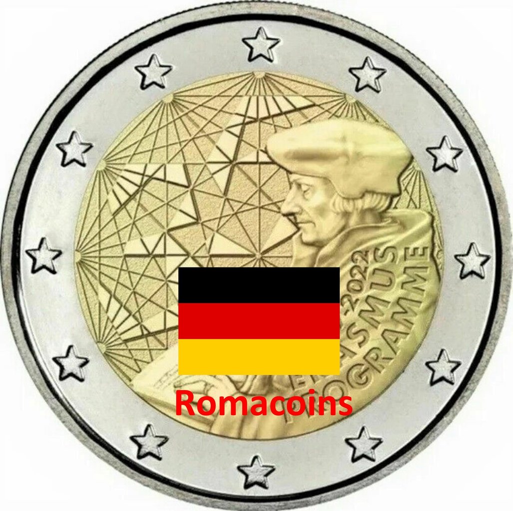 2_Euros_Commemorative_Allemagne_2022_Erasmus_Unc