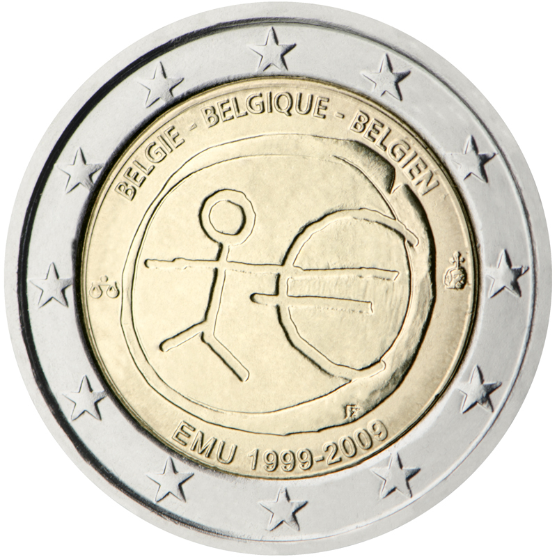 2_Euros_Commemorative_Belgique_2009_Emu-Romacoins