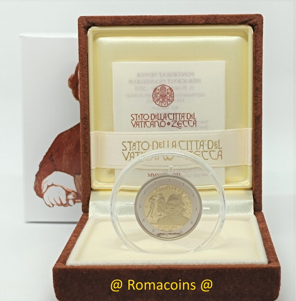 2_Euros_Commemorative_Vatican_2023_Perugino_Be