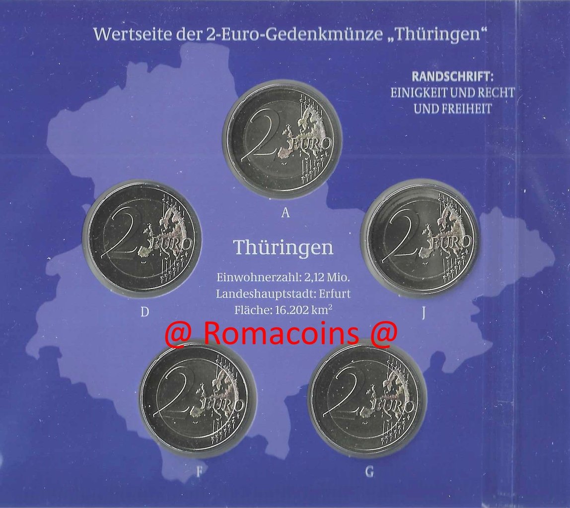 2_Euros_Conmemorativos_Alemania_2022_5_Cecas_Fdc_Romacoins