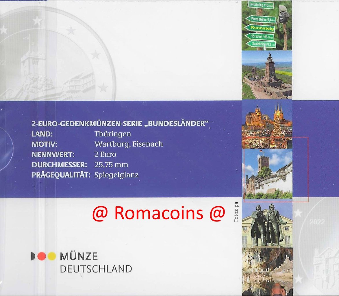 2_Euros_Conmemorativos_Alemania_2022_5_Cecas_Proof