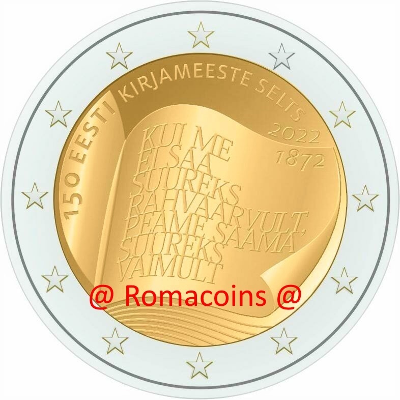 2_Euros_Conmemorativos_Estonia_2022_Fundacion_Literaria_Unc