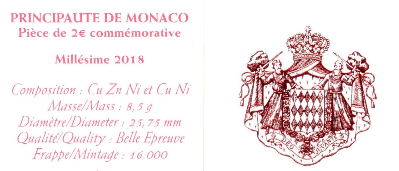 2_Euros_Conmemorativos_Monaco_2018_Bosio_Moneda_Proof