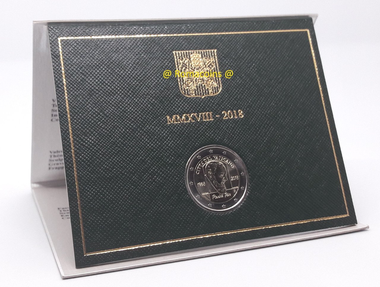 2_Euros_Conmemorativos_Vaticano_2018_Padre_Pio_Moneda