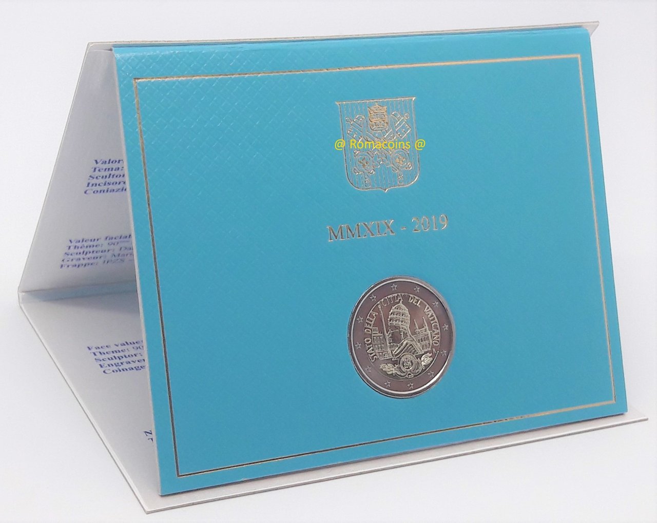2_Euros_Conmemorativos_Vaticano_2019_90_Anos_Fundacion_Scv