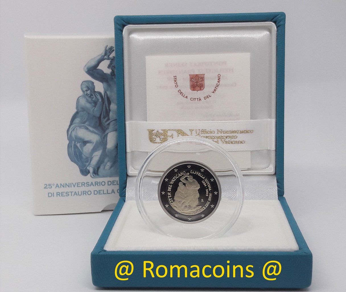 2_Euros_Conmemorativos_Vaticano_2019_Capilla_Sixtina_Proof_Romacoins