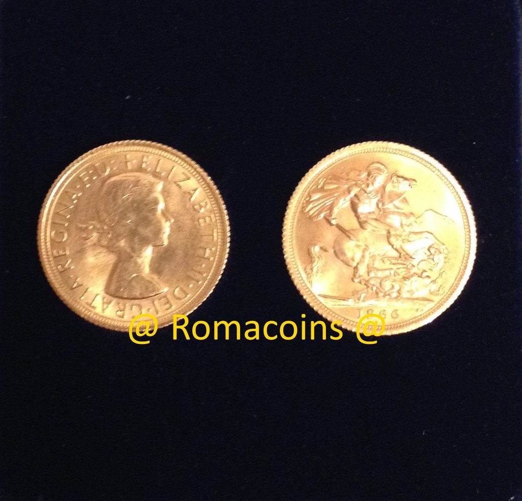 2_Sterline_Oro_Monete_Regina_Elisabetta_Romacoins