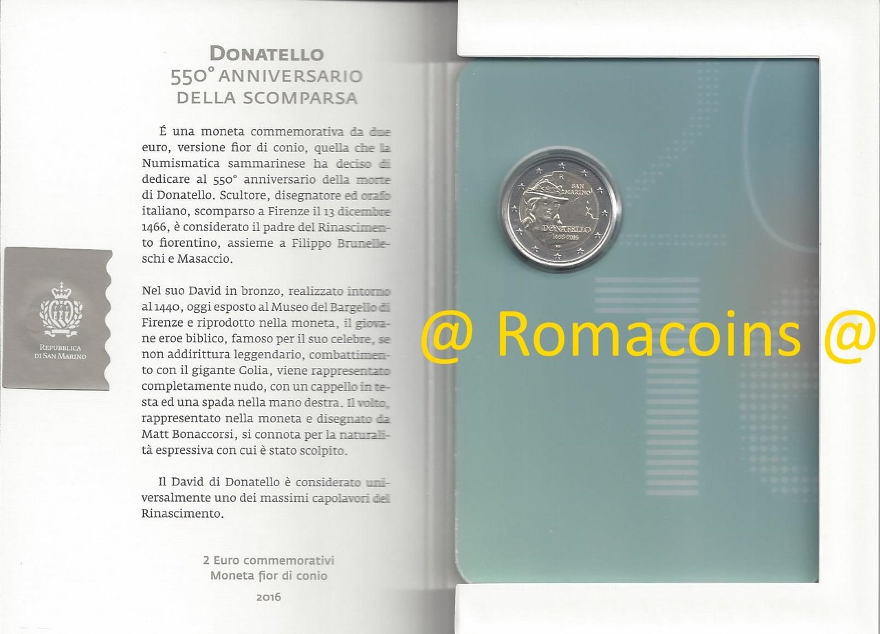2_euros_commemorative_saint-marin_2016_donatello_Romacoins