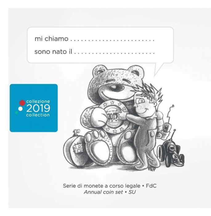 3_X_Kms_Italien_2019_Kursmuenzensatze_Stempelglanz_St.