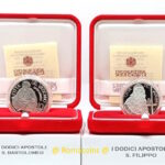 5 + 10 Euro Vaticano 2024 Argento San Filippo e San Bartolomeo