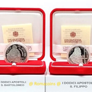 5 + 10 Euro Vaticano 2024 Argento San Filippo e San Bartolomeo