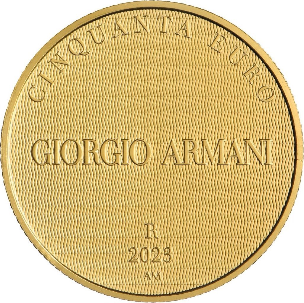 50_Euros_Italie_2023_Giorgio_Armani_Or_Bu_Brillant_Universel