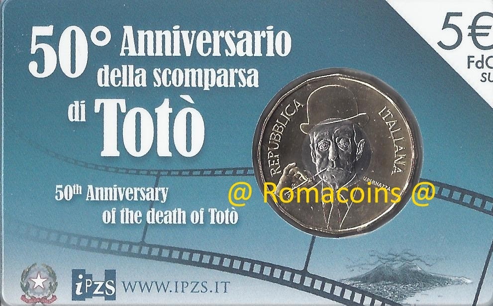 5_Euro_Italia_2017_Toto_Antonio_De_Curtis_Coincard_Moneta_Romacoins